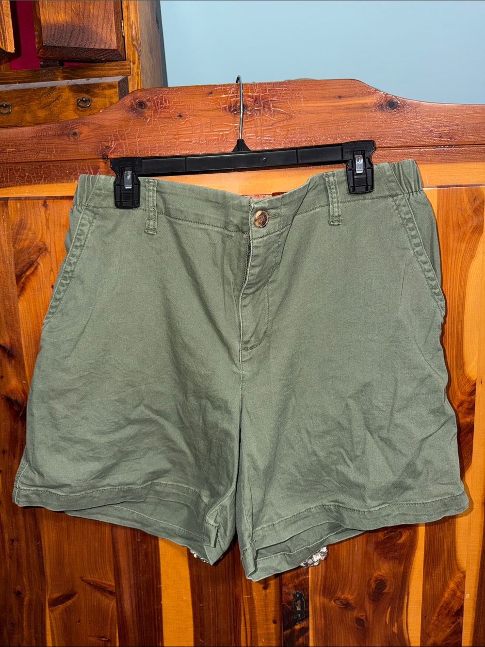 Old Navy Olive Women's Cotton Shorts